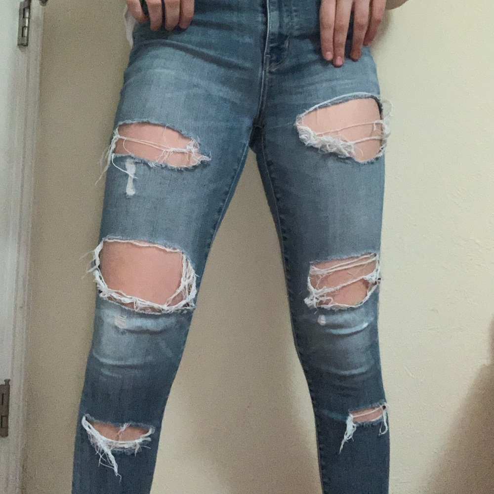 Ripped Super Super Stretch X Jeans